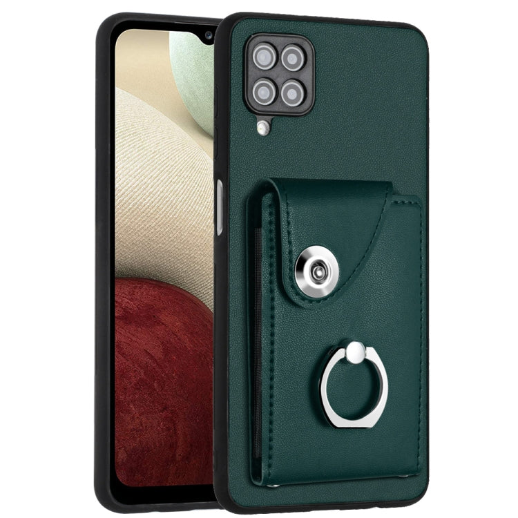 Organ Card Bag Ring Holder PU Phone Case, For Samsung Galaxy S22+ 5G, For Samsung Galaxy S22 5G, For Samsung Galaxy S21 FE 5G, For Samsung Galaxy A52 5G, For Samsung Galaxy A12
