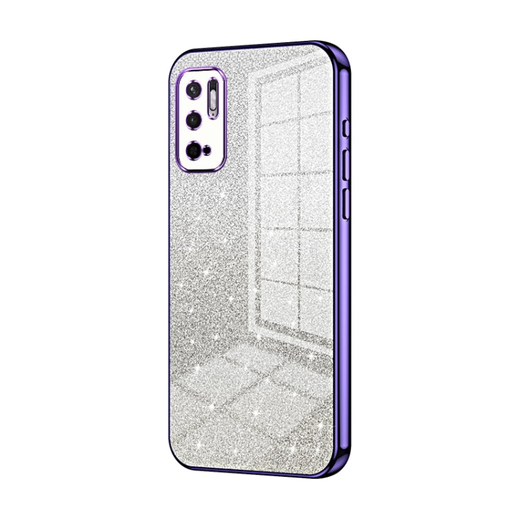 Gradient Glitter Powder Electroplated Phone Case, For Xiaomi Redmi Note 10 5G / Note 10T 5G, For Xiaomi Redmi Note 10 Pro 5G/Poco X3 GT, For Xiaomi Redmi Note 8 / Note 8 2021, For Xiaomi Redmi K40 Gaming/Poco F3 GT