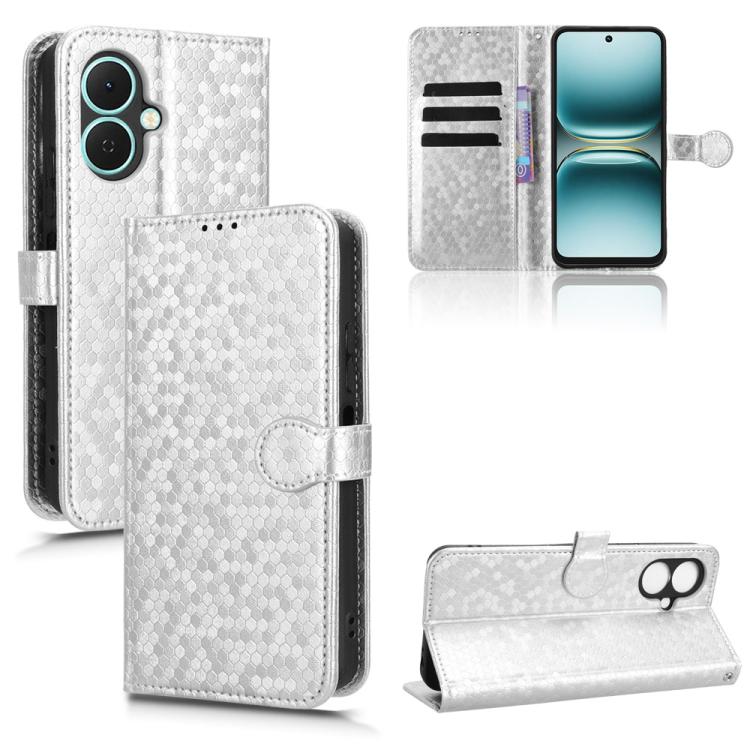 Honeycomb Dot Texture Leather Phone Case, For Tecno Pova 7 Pro 5G, For Tecno Pova 7 5G, For Tecno Pop 10 / Infinix Smart 10 4G, For Tecno Spark 40 Pro+ 4G, For Tecno Spark 40 Pro 4G, For Tecno Spark 40 4G, For Tecno Pova 7 Ultra 5G, For Tecno Pova 7 4G...
