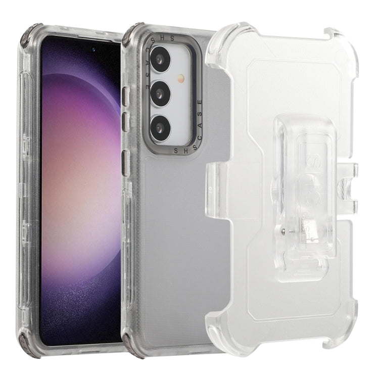 Frosted PC+TPU Phone Case with Back Clip, For Samsung Galaxy S24 Ultra 5G, For Samsung Galaxy S24+ 5G, For Samsung Galaxy S24 5G