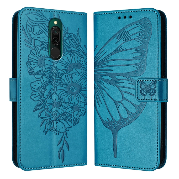 Embossed Butterfly Leather Phone Case, For Xiaomi Redmi Note 11 Pro+ 5G EU, For Xiaomi Civi 1S, For Xiaomi Poco X3 GT, For Xiaomi Mi 11 Ultra, For Xiaomi Mi 10T Lite 5G, For Xiaomi Redmi 8 / 8A