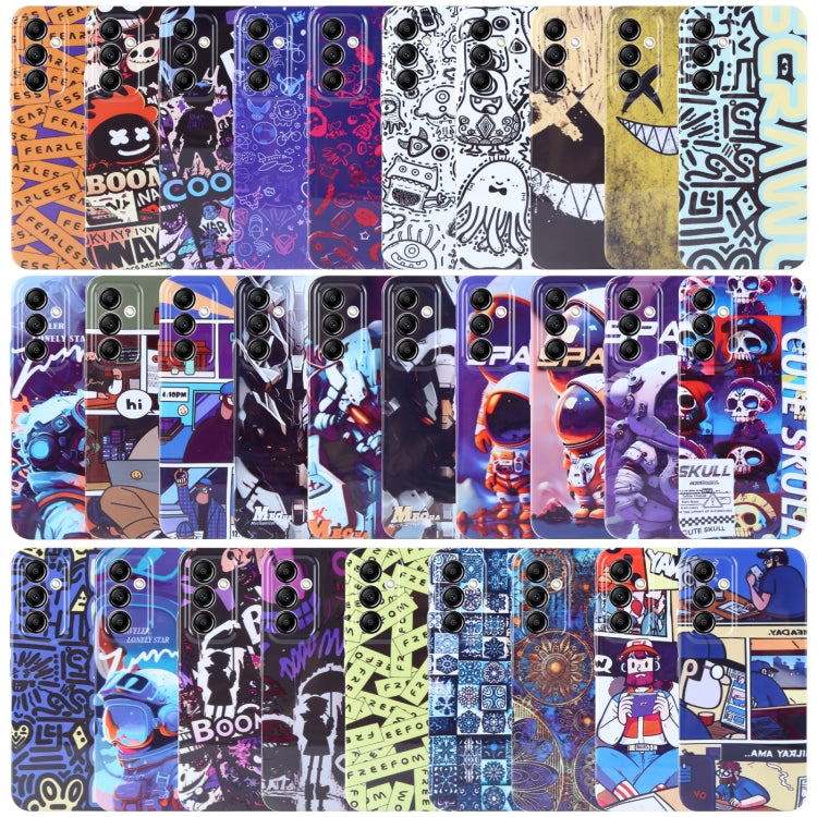 Painted Pattern Precise Hole PC Phone Case, For Samsung Galaxy S23 5G