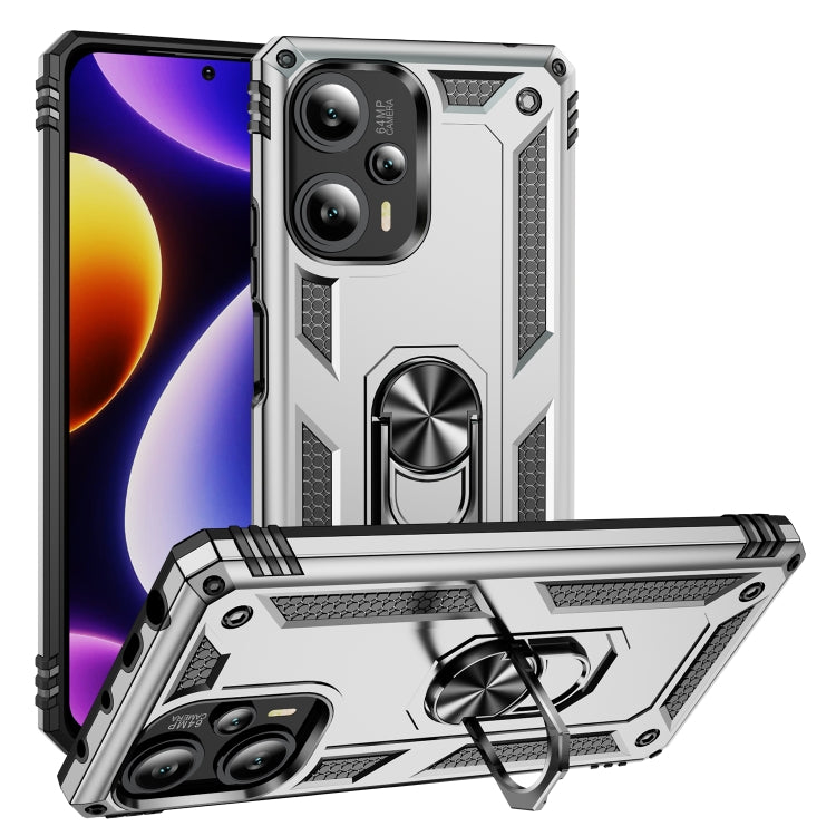 Shockproof TPU + PC Phone Case with Holder, For Xiaomi Redmi Note 13 Pro+ 5G, For Xiaomi Redmi Note 13 Pro 5G, For Xiaomi Poco F5 5G / Redmi Note 12 Turbo 5G
