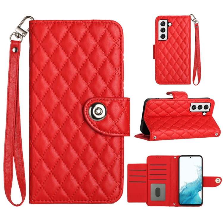Rhombic Texture Flip Leather Phone Case with Lanyard, For Samsung Galaxy S23+ 5G, For Samsung Galaxy S23 5G, For Samsung Galaxy S20 FE, For Samsung Galaxy A23 4G / F23 5G, For Samsung Galaxy A53 5G, For Samsung Galaxy A33 5G