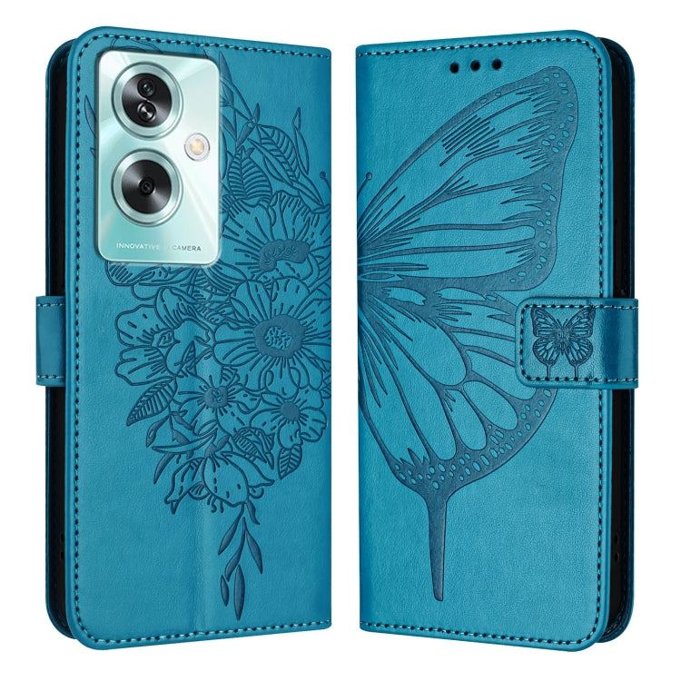 Embossed Butterfly Leather Phone Case, For OPPO A74 4G / F19 / F19s, For OPPO A95 4G Global / Reno6 Lite, For OPPO A15 / A15s / A35 2021, For OPPO A92s, For OPPO A79 5G, For OPPO A79 5G Global