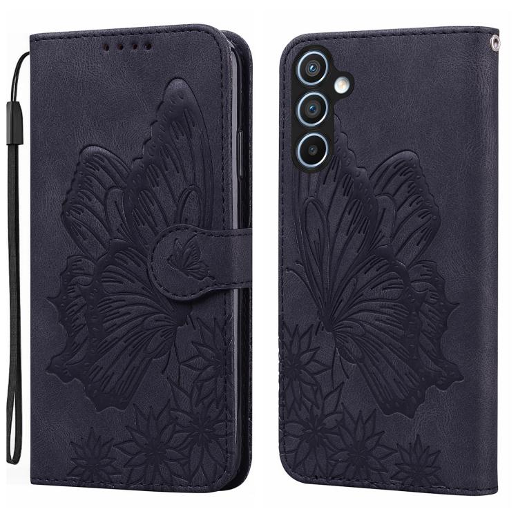 Retro Skin Feel Butterflies Embossing Horizontal Flip Leather Phone Case, For Samsung Galaxy A57 5G, For Samsung Galaxy A37 5G, For Galaxy A27 5G, For Samsung Galaxy A07 4G / A06 4G, For Samsung Galaxy A17 5G / A26 5G, For Samsung Galaxy A56 5G