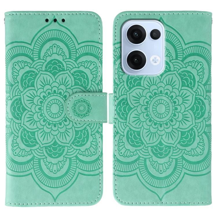 Sun Mandala Embossing Pattern Phone Leather Case, For OPPO Find X9, For OPPO A6 Pro 5G, For OPPO Find X9 Pro, For OPPO A5 Pro 5G Global, For OPPO Reno13 Pro, For OPPO Reno13