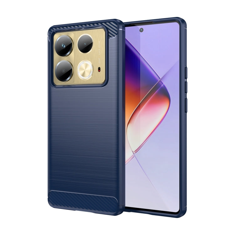 Carbon Fiber Brushed Texture TPU Phone Case, For Infinix Note 40X 5G, For Infinix Note 40 Pro 4G, For Infinix Note 40 Pro+ 5G, For Infinix Note 40 Pro 5G, For Infinix Note 40