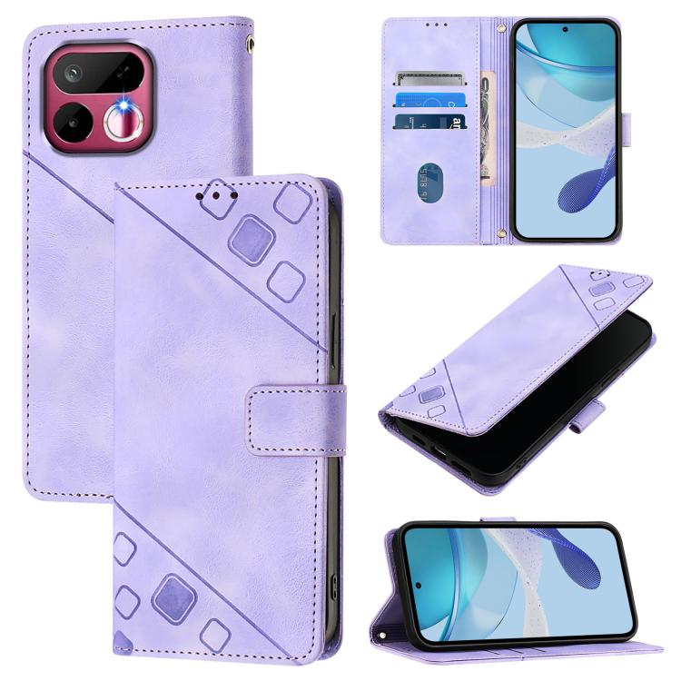 Skin-feel Embossed Leather Phone Case, For Realme 16T 5G Global, For Realme C100 5G / C85 5G Global, For Realme 16 Pro+ 5G Global, For Realme 16 Pro 5G Global, For Realme P4x 5G / OnePlus Nord CE6 Lite, For Realme Note 70 4G / 70T 4G