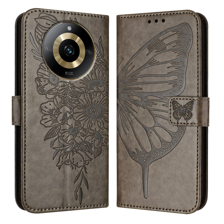 Embossed Butterfly Leather Phone Case, For Realme 12 5G Global, For Realme Note 50 4G Global / C51 4G, For Realme 12 Pro 5G / 12 Pro+ 5G Global, For Realme C67 4G Global, For Realme C67 5G India/Narzo 60x Global, For Realme 11 4G Global