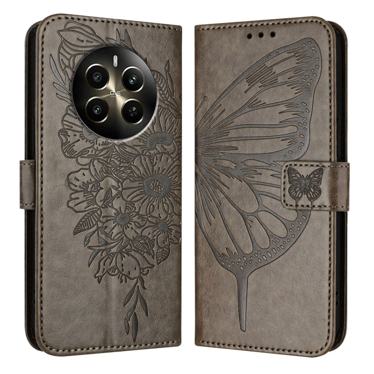 Embossed Butterfly Leather Phone Case, For Realme 14 Pro, For Realme GT7 Pro 5G, For Realme 13 Pro / 13 Pro+ 5G, For Realme GT 6 5G Global, For Realme GT 6T 5G Global, For Realme 12+ Global/Narzo 70 Pro India