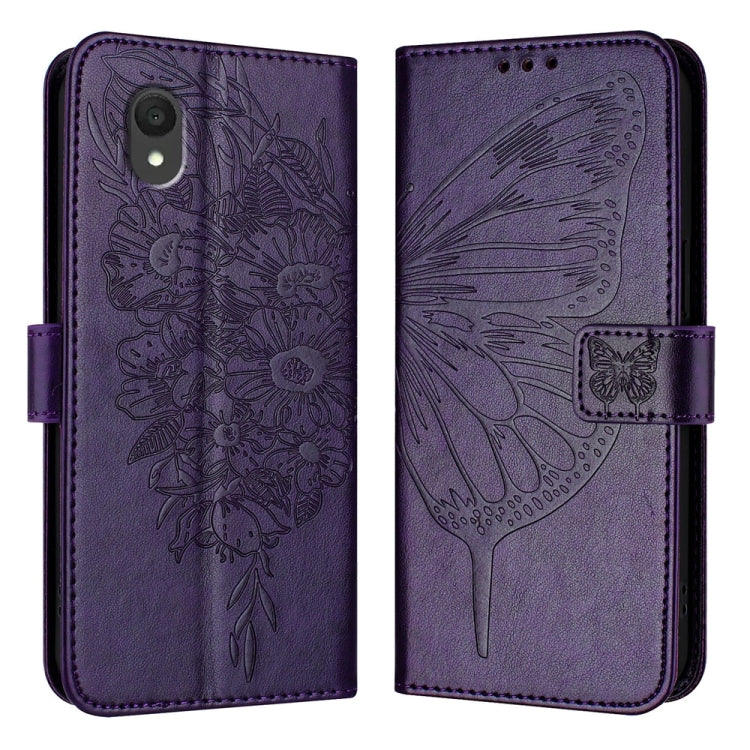 Embossed Butterfly Leather Phone Case, For TCL K32 5G / K33, For TCL 60 SE NxtPaper 5G, For TCL 60 NxtPaper, For TCL 50 Pro NxtPaper, For TCL 50 LE 5G, For TCL 201