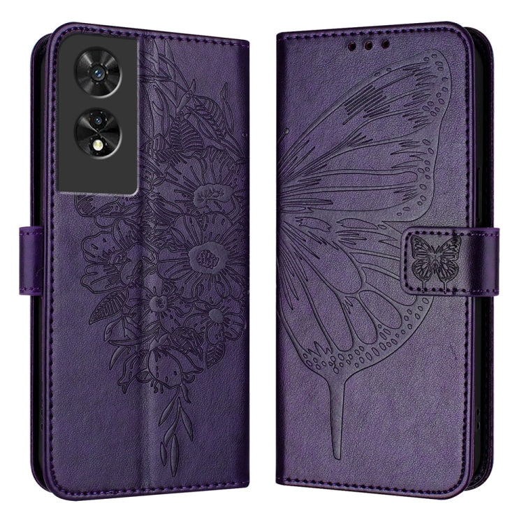 Embossed Butterfly Leather Phone Case, For TCL 50 XL 5G, For TCL 50XE 5G, For TCL 50 5G, For TCL 50 SE, For TCL 501, For TCL 505