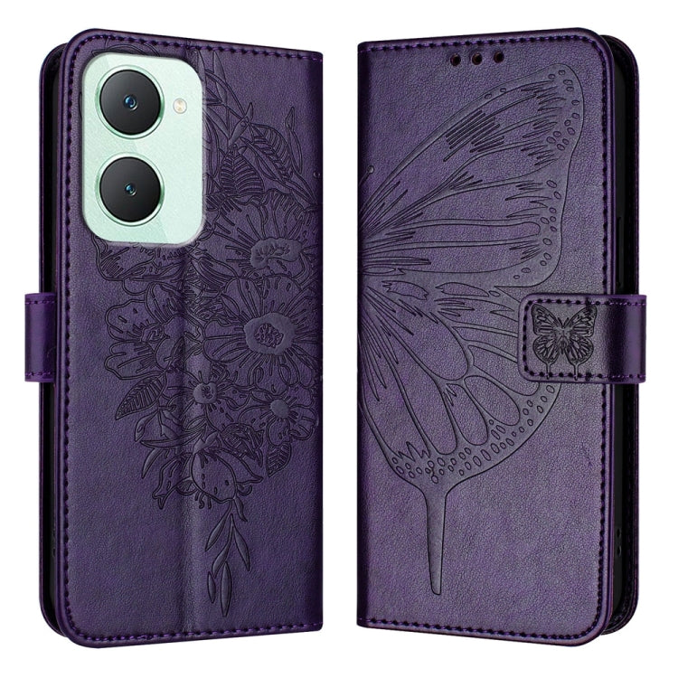 Embossed Butterfly Leather Phone Case, For vivo V30e 5G Global, For vivo iQOO Z9x, For vivo Y20/Y20a/Y20i/Y20s/Y20g/Y11s, For vivo iQOO Z9 / iQOO Z9 Turbo 5G, For vivo Y17s 4G Global / Y28 5G India, For vivo Y03 4G Global