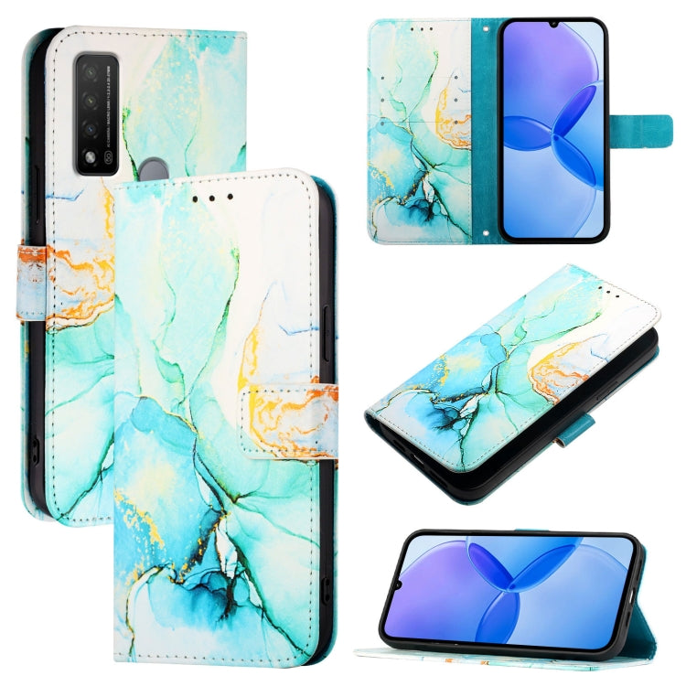 PT003 Marble Pattern Flip Leather Phone Case, For TCL 30Z T602DL, For TCL 30 SE, For TCL 20R 5G