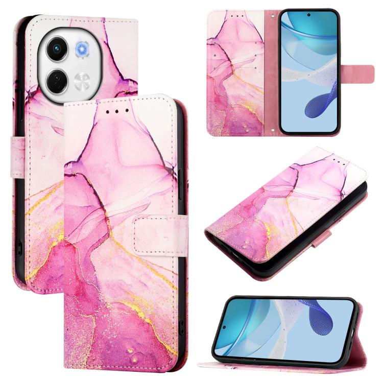 PT003 Marble Pattern Flip Leather Phone Case, For Tecno Spark 30 5G / Pova 6 Neo 5G, For Tecno Pop 6C / Itel A18, For Tecno Spark 10 Pro Magic, For Tecno Camon 30 Premier 5G, For Tecno Pova 6 Neo, For Tecno Pova 6 5G, For Tecno Pova 6 4G