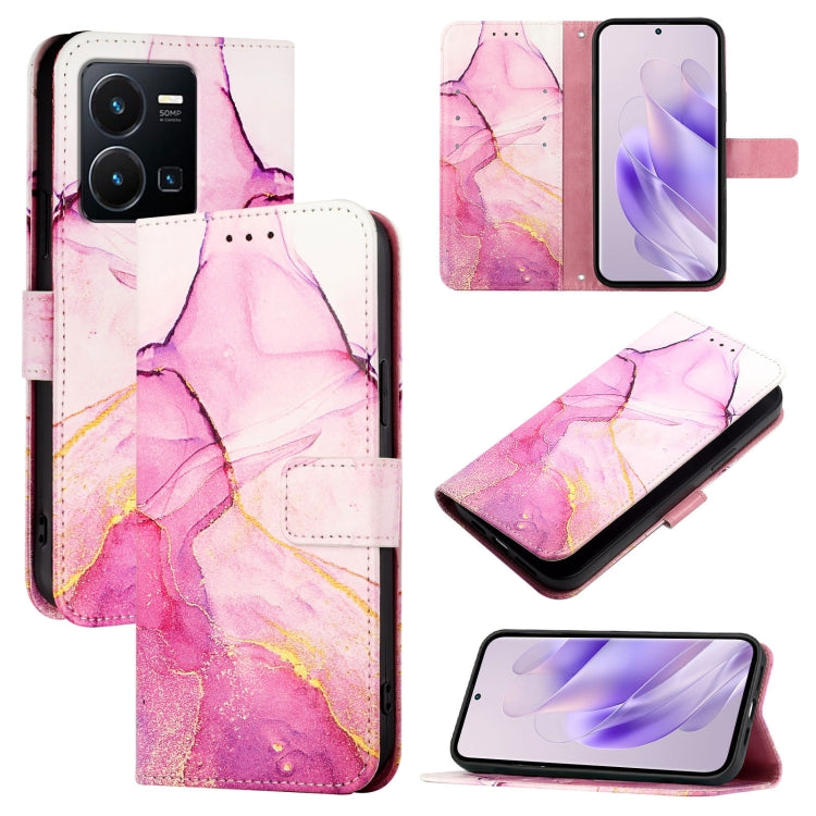 PT003 Marble Pattern Flip Leather Phone Case, For vivo Y35 4G / Y22s 4G / Y22 4G Global, For vivo Y77 5G Global / Y77e 5G, For vivo Y55s 5G 2023 / Y55 5G / Y75 5G, For vivo T1 5G / iQOO U5e / Y30 5G / Y33e 5G, For vivo Y33s 4G Global / Y21 2021 / Y21s