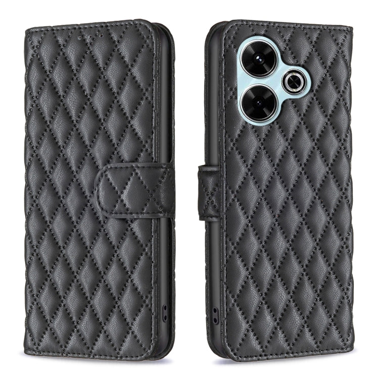 Diamond Lattice Wallet Flip Leather Phone Case, For Xiaomi 17T Pro 5G, For Xiaomi 17T 5G, For Xiaomi 15T Pro 5G, For Xiaomi 15T 5G, For Xiaomi Poco M6 4G / Redmi 13 4G