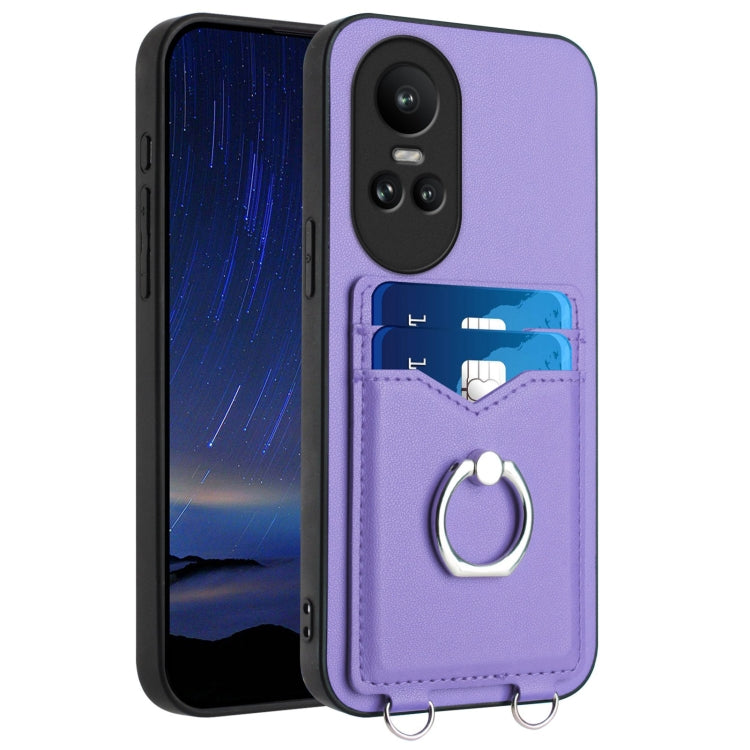 R20 Ring Card Holder Phone Case, For OPPO Reno11 Global, For OPPO Reno11 Pro Global, For OPPO A58 / A58x / A1x, For OPPO A1 Active / A2x, For OPPO A38 4G / A18 4G Global, For OPPO A58 4G Global, For OPPO Reno10, For OPPO Reno10 Pro 5G Global