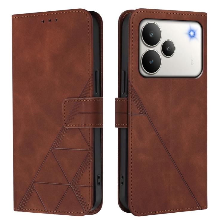 Crossbody 3D Embossed Flip Leather Phone Case, For Realme 16T 5G Global, For Realme C85 5G / 15X 5G India, For Realme 16 Pro+ 5G Global, For Realme 16 Pro 5G Global, For Realme P4X 5G, For Realme C71 4G India, For Realme P4 Pro 5G, For Realme P4 5G