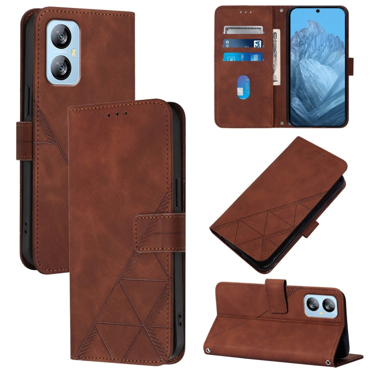 Crossbody 3D Embossed Flip Leather Phone Case, For Blackview Wave 6C, For Blackview Shark 8, For Blackview A53, For Blackview A52