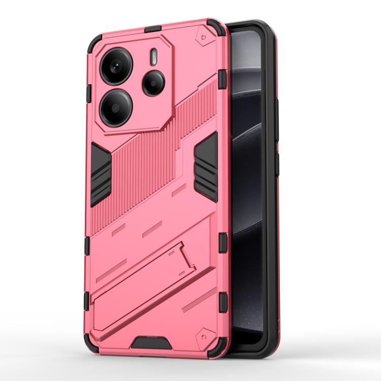 Punk Armor 2 in 1 PC + TPU Phone Case with Holder, For Redmi K80 Pro / Poco F7 Ultra, For Redmi K80 / Poco F7 Pro, For Redmi Turbo 4 Pro, For Redmi Note Turbo 4, For Redmi Note 14 Pro 4G, For Redmi Note 14 4G 163.25mm