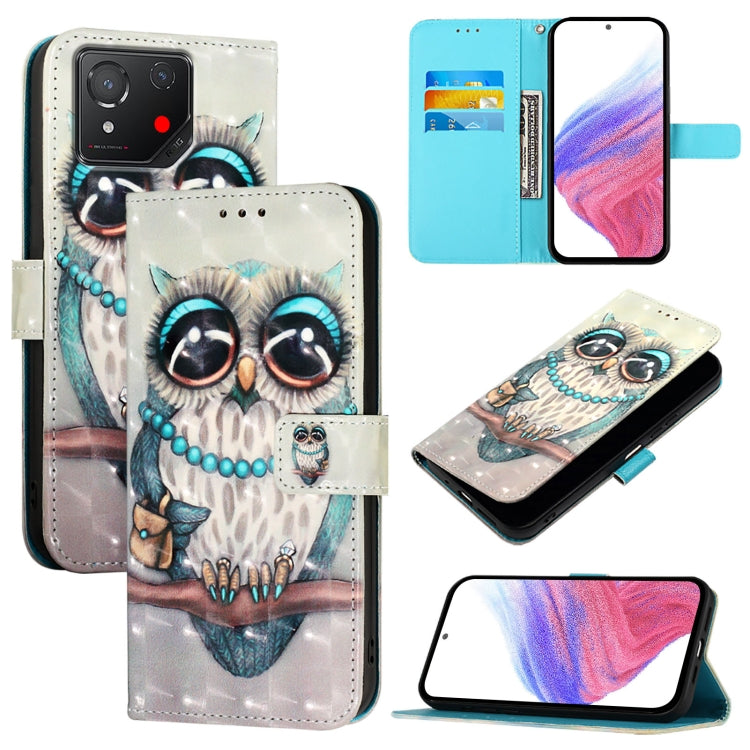 3D Painting Horizontal Flip Leather Phone Case, For Asus ROG Phone 9 / 9 Pro, For Asus Zenfone 11 Ultra, For Asus ROG Phone 8