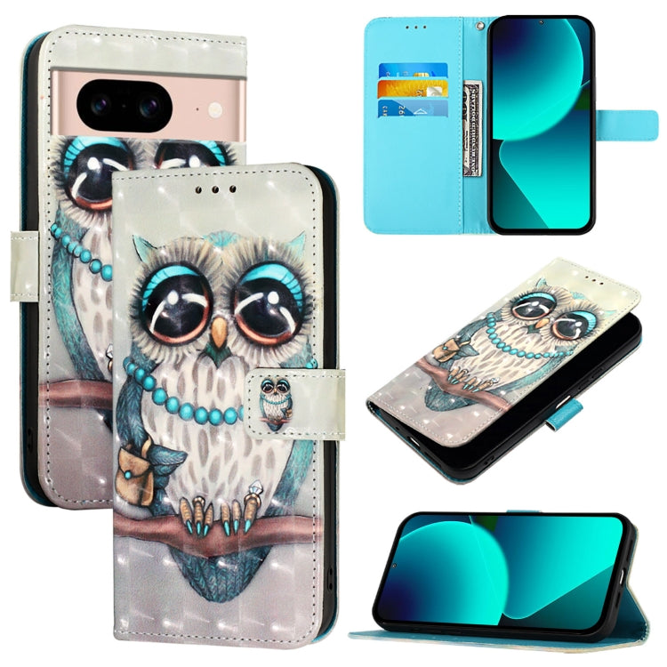 3D Painting Horizontal Flip Leather Phone Case, For Google Pixel 11 Pro XL, For Google Pixel 11 Pro / 11, For Google Pixel 9a, For Google Pixel 9 Pro XL, For Google Pixel 9 / 9 Pro, For Google Pixel 8a