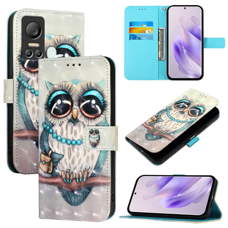 3D Painting Horizontal Flip Leather Phone Case, For Itel A05s, For Itel A70, For Itel A60 / A60s, For Itel S23+, For Itel S23, For Itel S18 / Vision 5