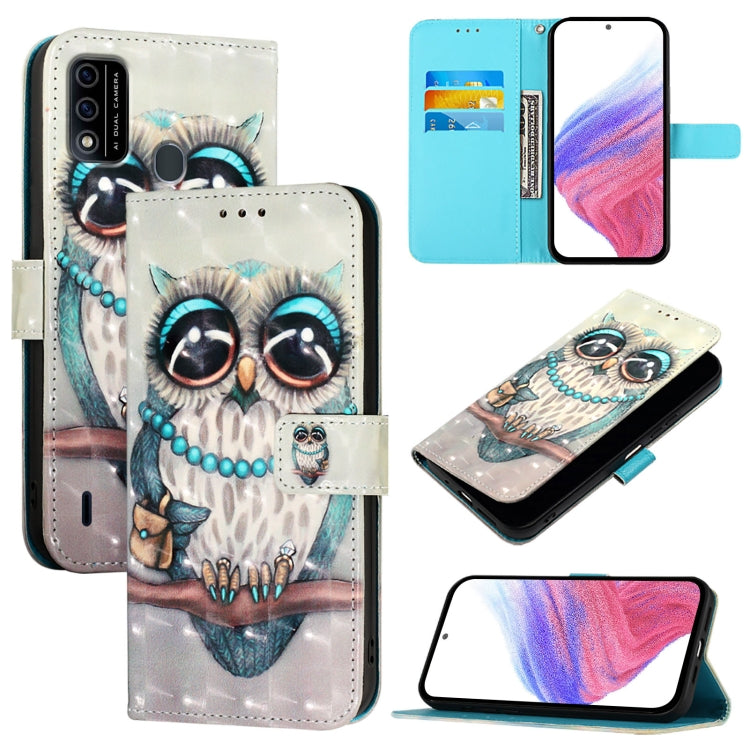 3D Painting Horizontal Flip Leather Phone Case, For Itel P40, For Itel S17 / Vision 3, For Itel A58 / A49, For Itel P17 / A27, For Itel A48