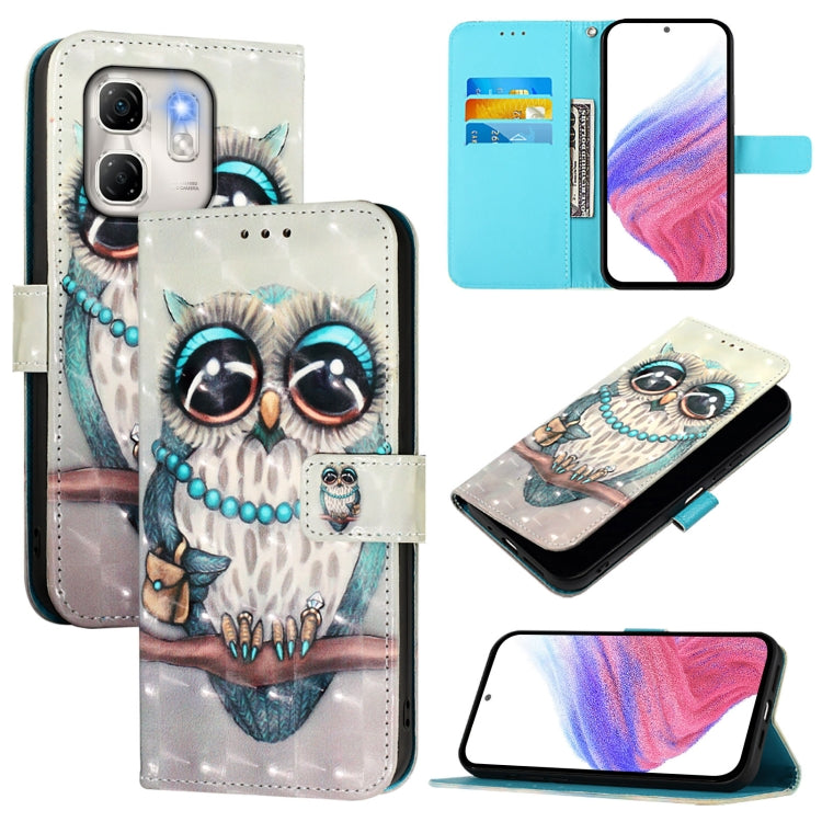 3D Painting Horizontal Flip Leather Phone Case, For Infinix GT 50 Pro 5G, For Infinix Note Edge 5G, For Infinix Smart 20 4G, For Infinix Note 60 / 60 Pro 5G, For Infinix Smart 10 4G / Tecno Pop 10, For Infinix Hot 50i 5G / Smart 9 4G