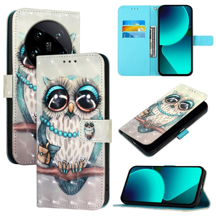 3D Painting Horizontal Flip Leather Phone Case, For Xiaomi Poco M7 Pro 5G, For Xiaomi 14T Pro, For Xiaomi 14T, For Xiaomi Poco F6 5G, For Xiaomi Poco X6 Neo Global, For Xiaomi 14 Ultra