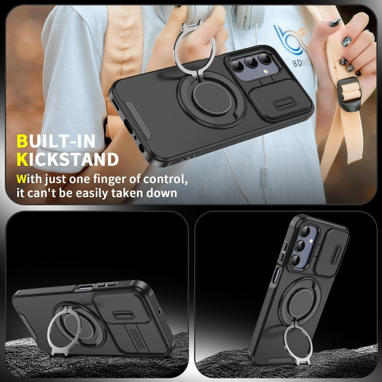 Sliding Camshield Ring Holder Phone Case, For Samsung Galaxy A03s