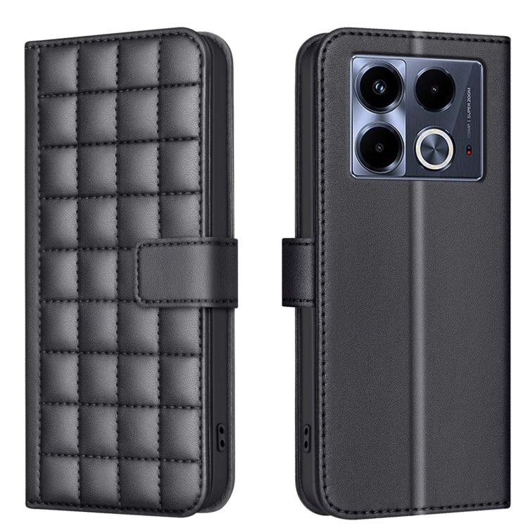 Square Texture Leather Phone Case, For Infinix Note 40 Pro 5G / 4G, For Infinix Note 40 Pro+ 5G, For Infinix Note 40 4G