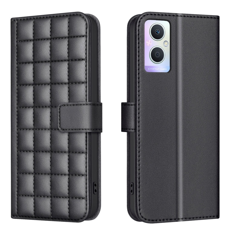 Square Texture Leather Phone Case, For OPPO A60 4G, For OPPO Reno11 F 5G, For OPPO A38 4G / A18 4G, For OPPO A58 4G, For OPPO A78 4G, For OPPO A98 5G / F23 / A1, For OPPO A78 5G, For OPPO A96 5G / Reno7 Z