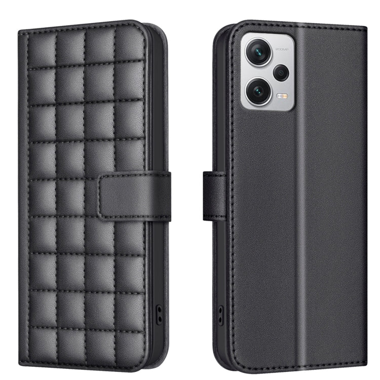 Square Texture Leather Phone Case, For Redmi Note 13 Pro 5G, For Redmi K70 / K70 Pro, For Redmi 12 4G, For Redmi Note 11 / Note 11S, For Redmi Note 12S Global, For Redmi Note 12 4G Global, For Redmi A1 / A1+ / A2, For Redmi Note 12 Pro+ Global