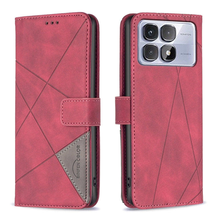 Magnetic Buckle Rhombus Texture Leather Phone Case, For Redmi Note 14 Pro 5G / Note 14 Pro+ 5G, For Redmi 14C 4G, For Redmi K70 Ultra