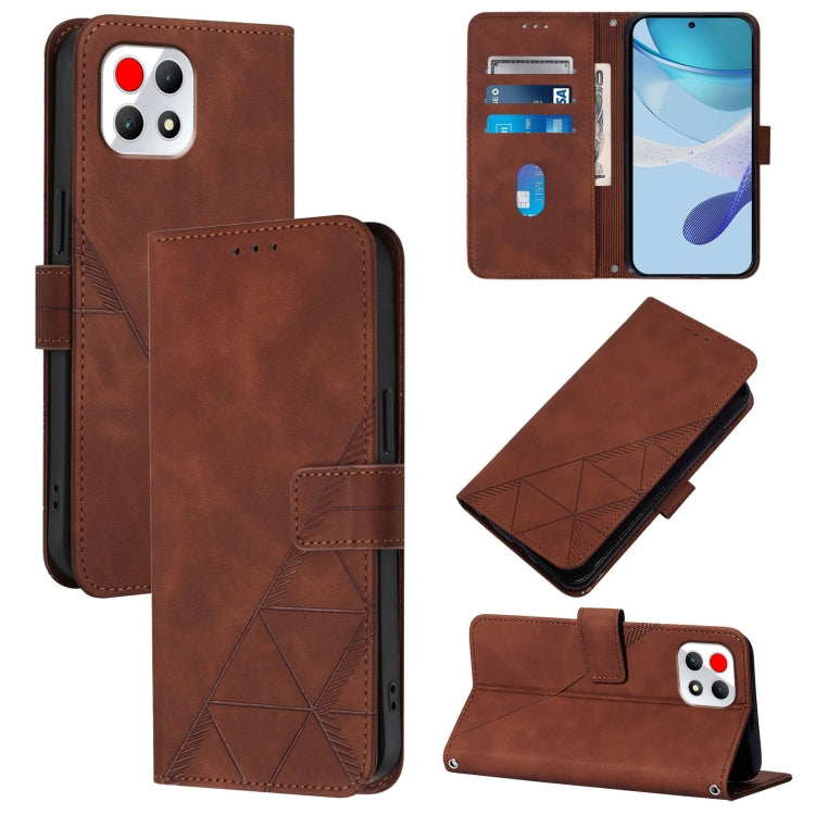 Crossbody 3D Embossed Flip Leather Phone Case, For T-Mobile Revvl 8, For T-Mobile REVVL 7 Pro 5G, For T-Mobile REVVL 6 Pro / 6x Pro 5G, For T-Mobile REVVL 6 / 6x 5G, For T-Mobile REVVL 7 5G