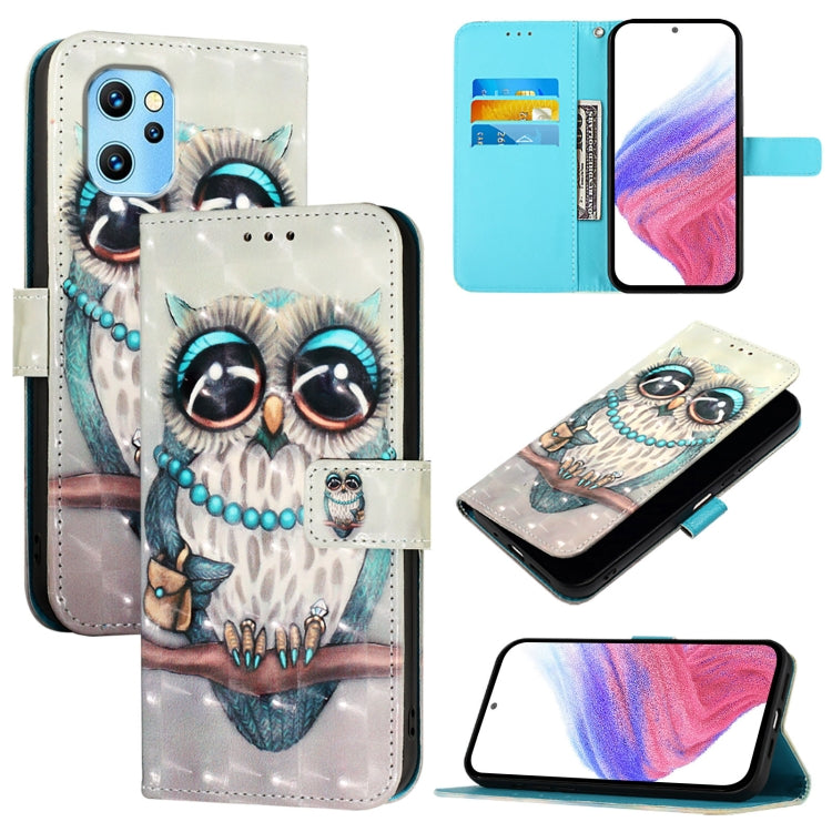 3D Painting Horizontal Flip Leather Phone Case, For Umidigi Power 7 / 7S, For Umidigi Power 7 Max
