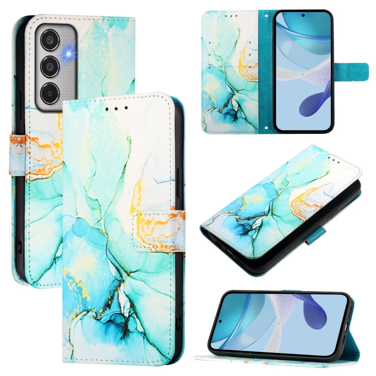 PT003 Marble Pattern Flip Leather Phone Case, For Samsung Galaxy M35