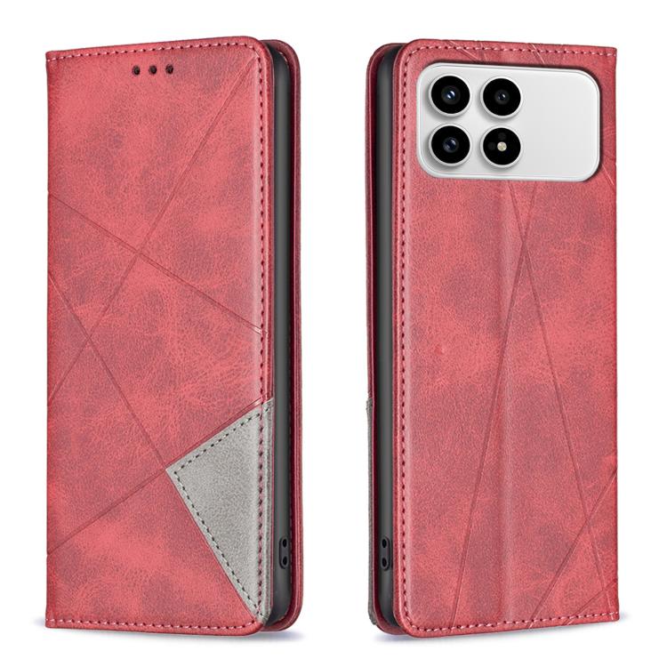 Rhombus Texture Magnetic Leather Phone Case, For Redmi K90 / Poco F8 Pro 5G, For Redmi 15 5G Global / 15 4G SEA 169.5mm, For Redmi A5 4G 171.7mm, For Redmi K80 / K80 Pro, For Redmi Note 14 Pro 4G, For Redmi Note 14 4G 163.25mm, For Redmi Note 14 5G