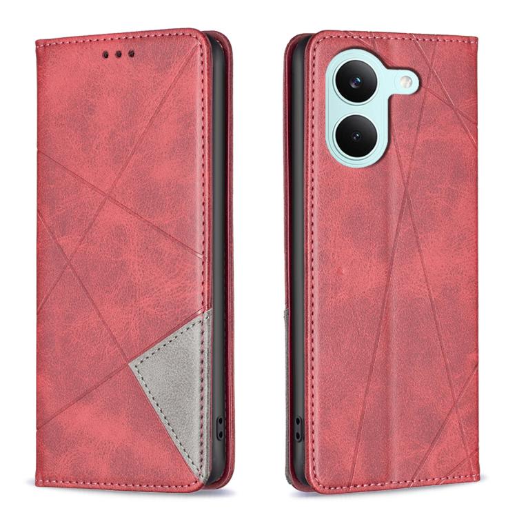 Rhombus Texture Magnetic Leather Phone Case, For Redmi Tubo 5 / Poco X8 Pro 5G, For Redmi Note 15 5G Global 164mm, For Redmi K90 Pro Max/Poco F8 Ultra, For Redmi Note 15 Pro 4G Global 163.2mm, For Redmi K90 / Poco F8 Pro 5G