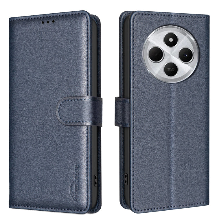 Litchi Texture RFID Anti-theft Leather Phone Case, For Redmi K80 / K80 Pro, For Redmi Turbo 4, For Redmi Note 14 Pro 4G, For Redmi Note 14 4G 163.25mm, For Redmi Note 14 5G, For Redmi 14C 4G