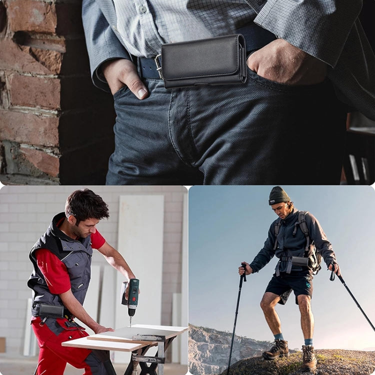 Universal Phone Leather Waist Bag, For 5 inch, For 5.5 inch, For 6.3 inch, For 7 inch