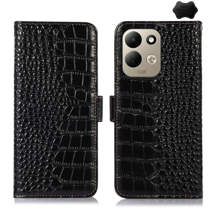 Crocodile Top Layer Cowhide Leather Phone Case, For Redmi 17 5G / 4G Global 170mm, For Redmi Note 17 4G Global 171mm, For Redmi A7 Pro 171mm / Poco C85x 5G, For Redmi Turbo 5 Max / Poco X8 Pro Max, For Redmi Turbo 5 5G / Poco X8 Pro 5G