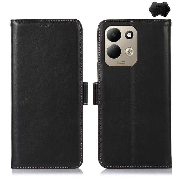 Magnetic Crazy Horse Texture Genuine Leather RFID Phone Case, For Redmi 17 5G / 4G Global 170mm, For Redmi Note 17 4G Global 171mm, For Redmi A7 Pro 171mm / Poco C85x 5G, For Redmi Turbo 5 Max / Poco X8 Pro Max, For Redmi Turbo 5 5G / Poco X8 Pro 5G
