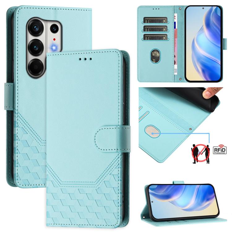 Honeycomb Embossing RFID Leather Phone Case, For Tecno Camon 50 Pro 4G, For Tecno Camon 50 4G, For Tecno Spark Slim 5G, For Tecno Pop 10 / Infinix Smart 10 4G, For Tecno Camon 40 Pro 4G, For Tecno Camon 40 Premier, For Tecno Camon 40 4G