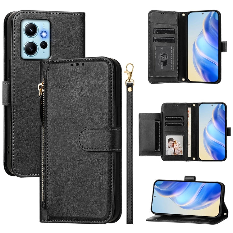 Multi-Card Slots Zipper Wallet Leather Phone Case, For Redmi Note 12 4G Global, For Redmi A1 4G / A2 4G, For Redmi Note 12 Explorer / 12 Pro+ 5G, For Redmi Note 12 Pro Speed / 12 Pro 5G, For Redmi Note 12 5G Global, For Redmi 12C / 11A