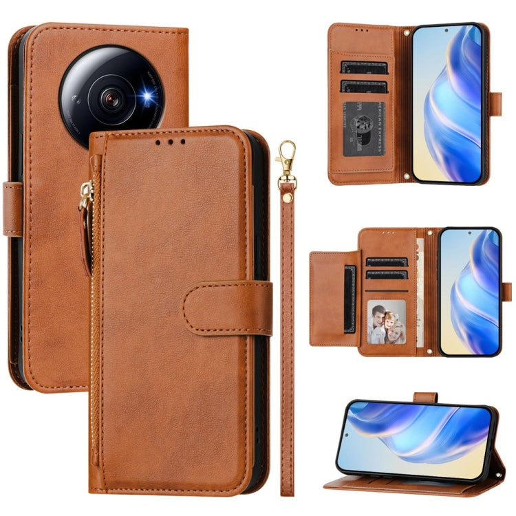 Multi-Card Slots Zipper Wallet Leather Phone Case, For Xiaomi 14 Pro Global, For Xiaomi 14, For Xiaomi 13 Ultra, For Xiaomi Civi 3, For Xiaomi 13 Lite / Civi 2, For Xiaomi 13 Pro, For Xiaomi 13, For Xiaomi 12S Ultra