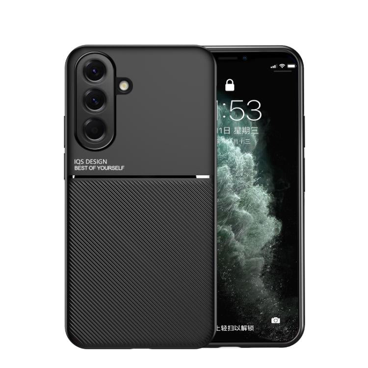Classic Tilt Strip Grain Magnetic PC Hybrid TPU Phone Case, For Samsung Galaxy A57 5G, For Samsung Galaxy A37 5G, For Samsung Galaxy A17 5G, For Samsung Galaxy A56 5G, For Samsung Galaxy A26 5G, For Samsung Galaxy A36, For Samsung Galaxy A16 4G